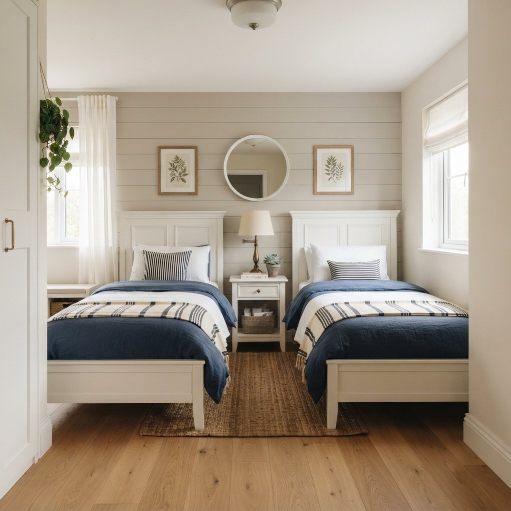 30 Twin Bedroom Ideas That Bring Fresh Style to Any Shared Space 2 Matching Twin Bedroom Ideas