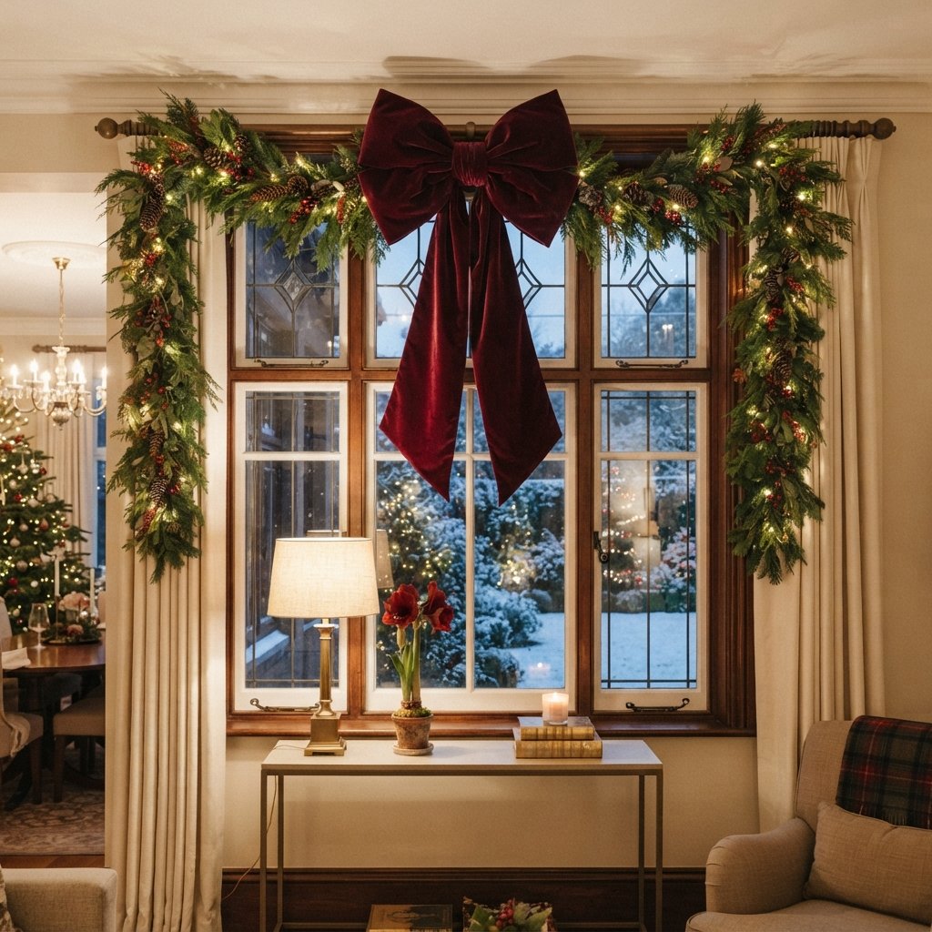 Velvet Bow Window Ideas