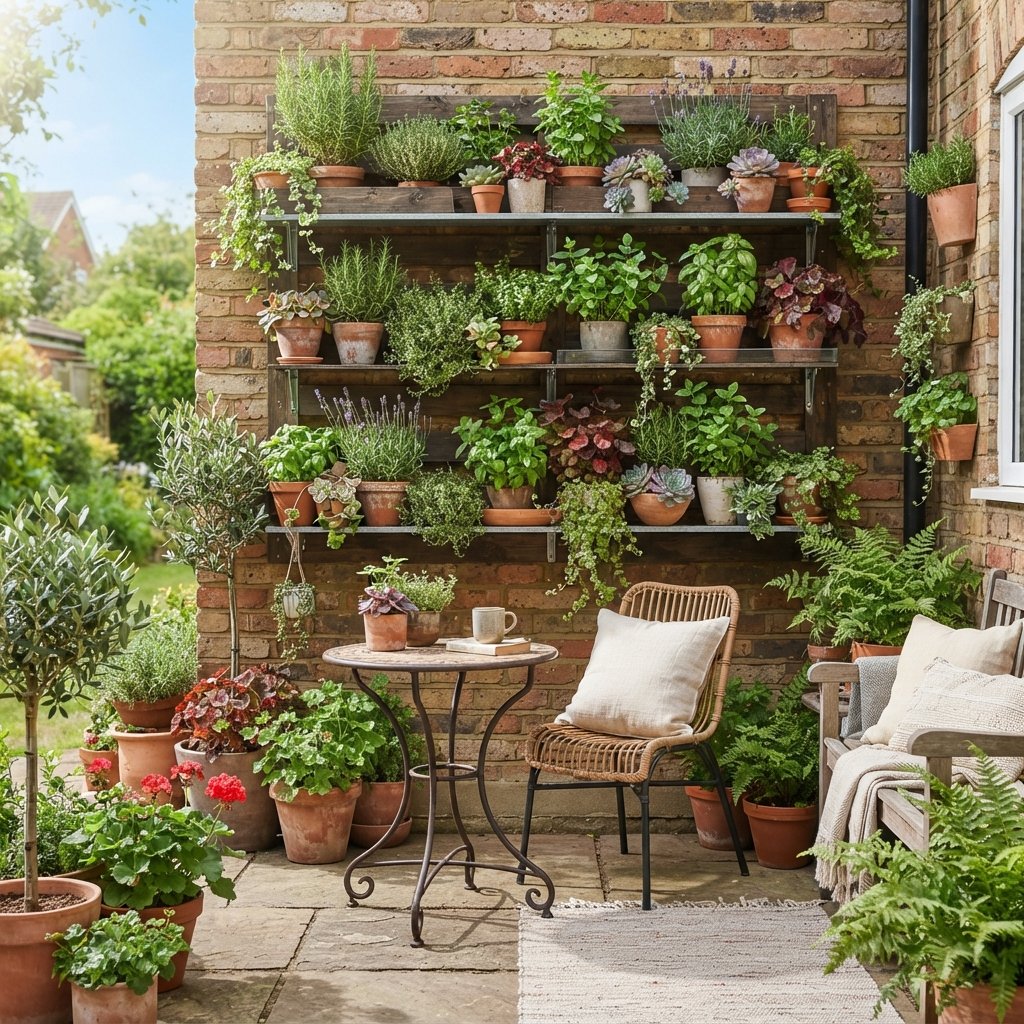 Vertical Garden Small Patio Decorating Ideas
