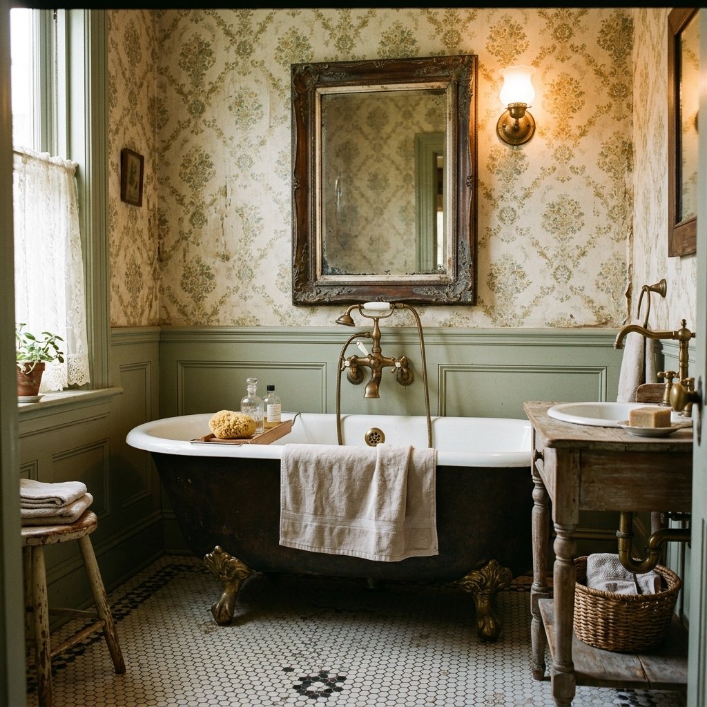 30 Cute Bathroom Ideas to Create a Cozy and Stylish Space 3 Vintage Decor Cute Bathroom Ideas