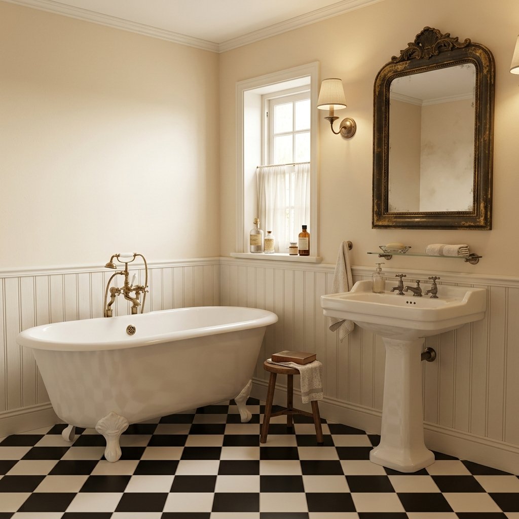 30 Dreamy Bloxburg Bathroom Ideas for Aesthetic House Builds 19 Vintage Bloxburg Bathroom Ideas