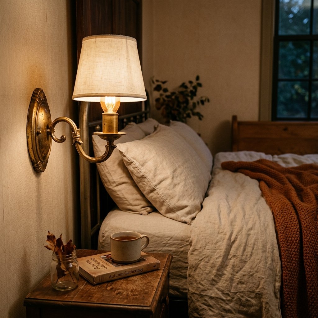 30 Fall Bedroom Ideas That Bring Cozy Autumn Vibes Into Your Space 13 Vintage Brass Fixture Ideas
