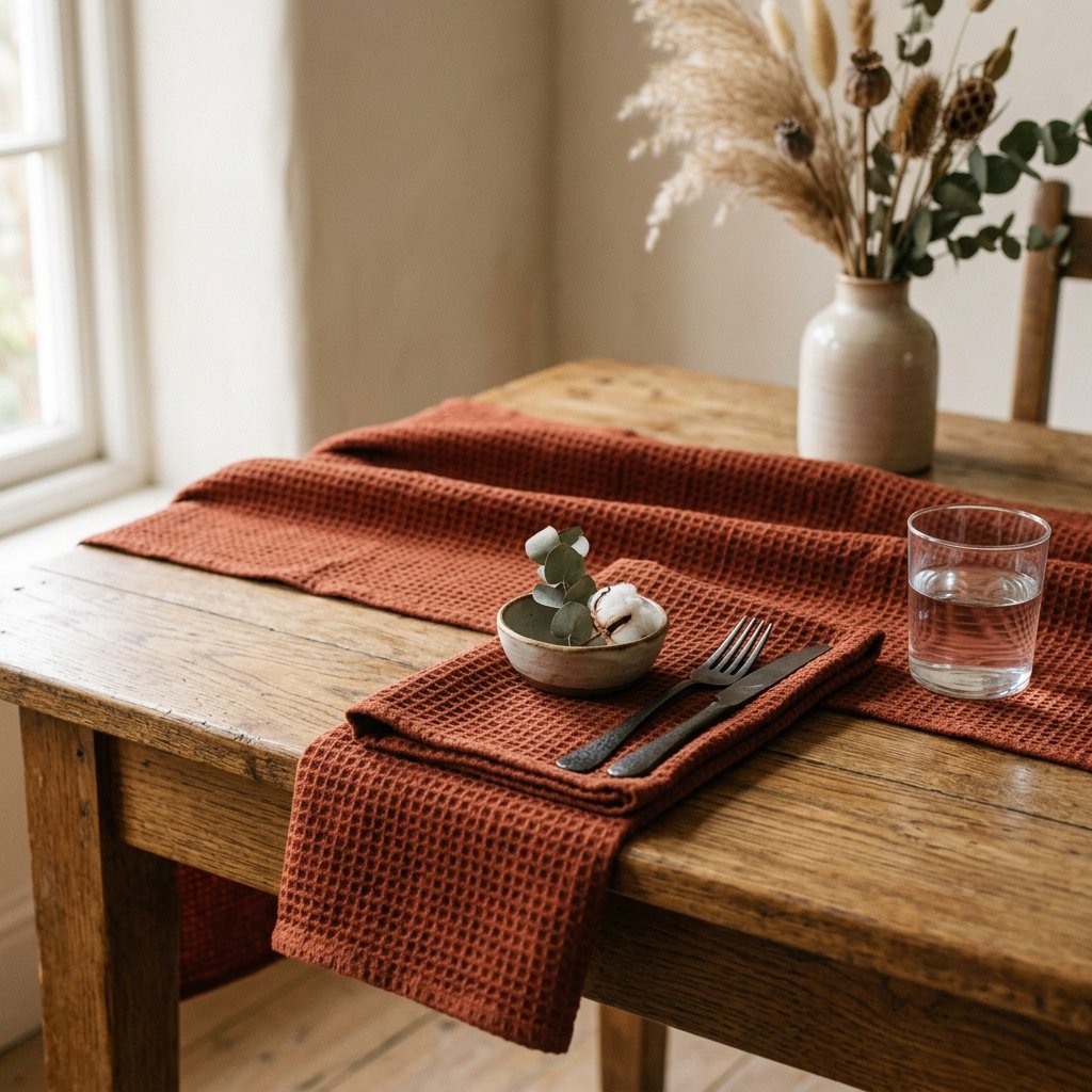 30 Fall Kitchen Table Decor Ideas: You'll Want to Copy 22 Textured Table Linen Ideas