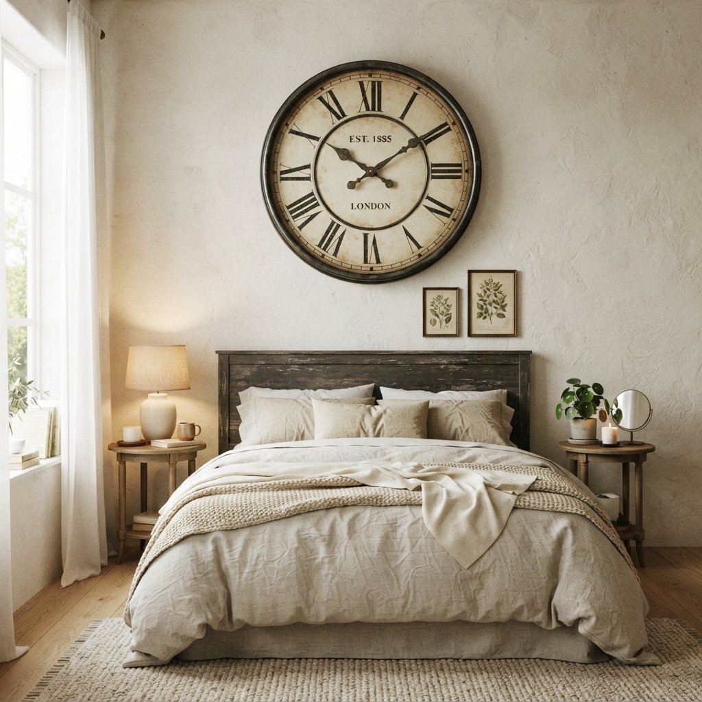 30 Wall Decor Ideas for Bedroom: Dreamy Looks to Save Now 13 Wall Clock Decor Ideas