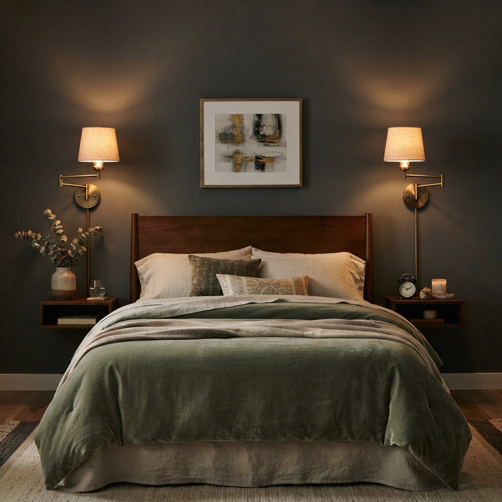 30 Wall Decor Ideas for Bedroom: Dreamy Looks to Save Now 24 Wall Sconce Wall Decor Idea for Bedroom