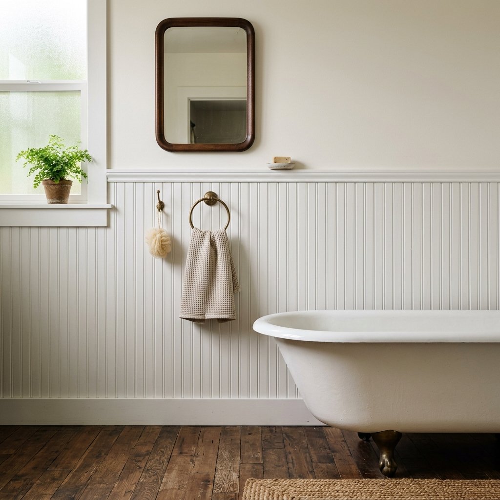 30 Stunning Farmhouse Bathroom Ideas to Create a Cozy Luxury Retreat 17 Beadboard Ideas