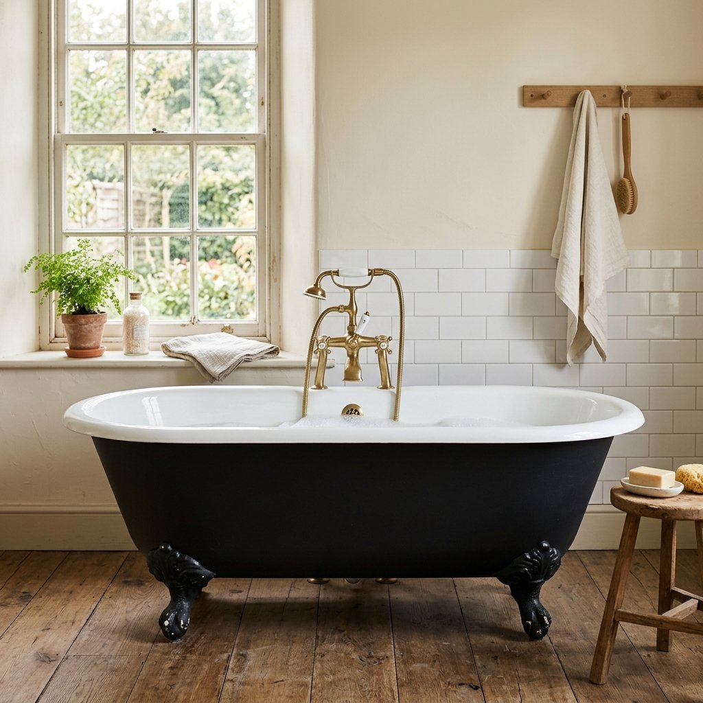 30 Stunning Farmhouse Bathroom Ideas to Create a Cozy Luxury Retreat 3 Clawfoot Tub Ideas