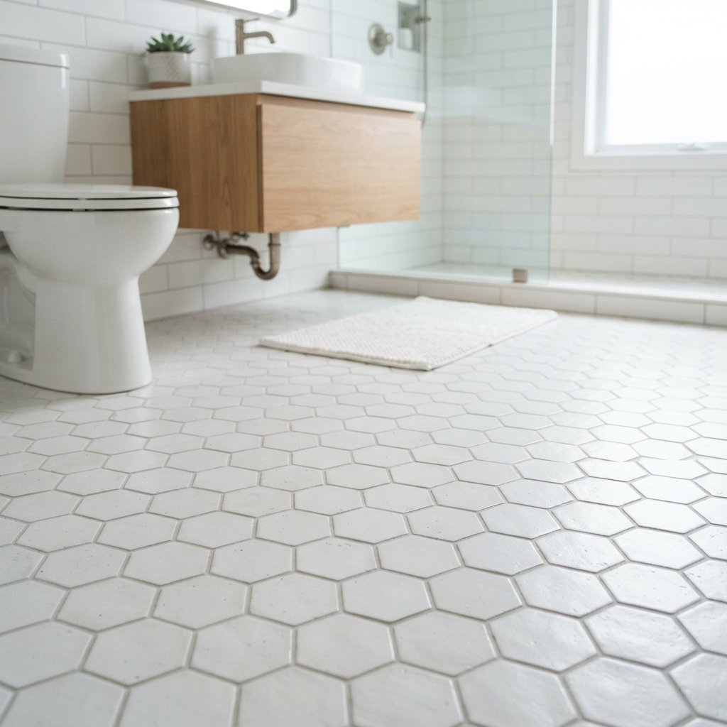 30 Stunning White Bathroom Ideas That Create a Bright & Luxurious Space 13 White Bathroom Tile Ideas