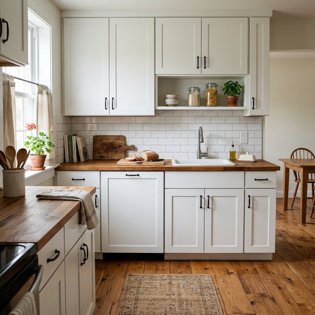 30 White Kitchen Cabinets Ideas to Brighten and Transform Your Space 20 White Kitchen Cabinet with Wood Flooring Ideas