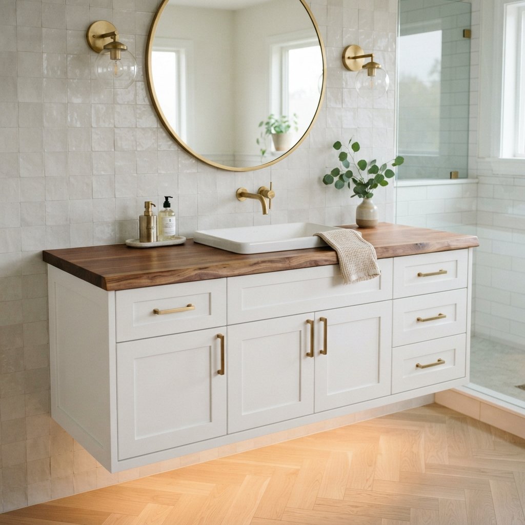 30 Stunning White Bathroom Ideas That Create a Bright & Luxurious Space 10 Vanity White Bathroom Ideas