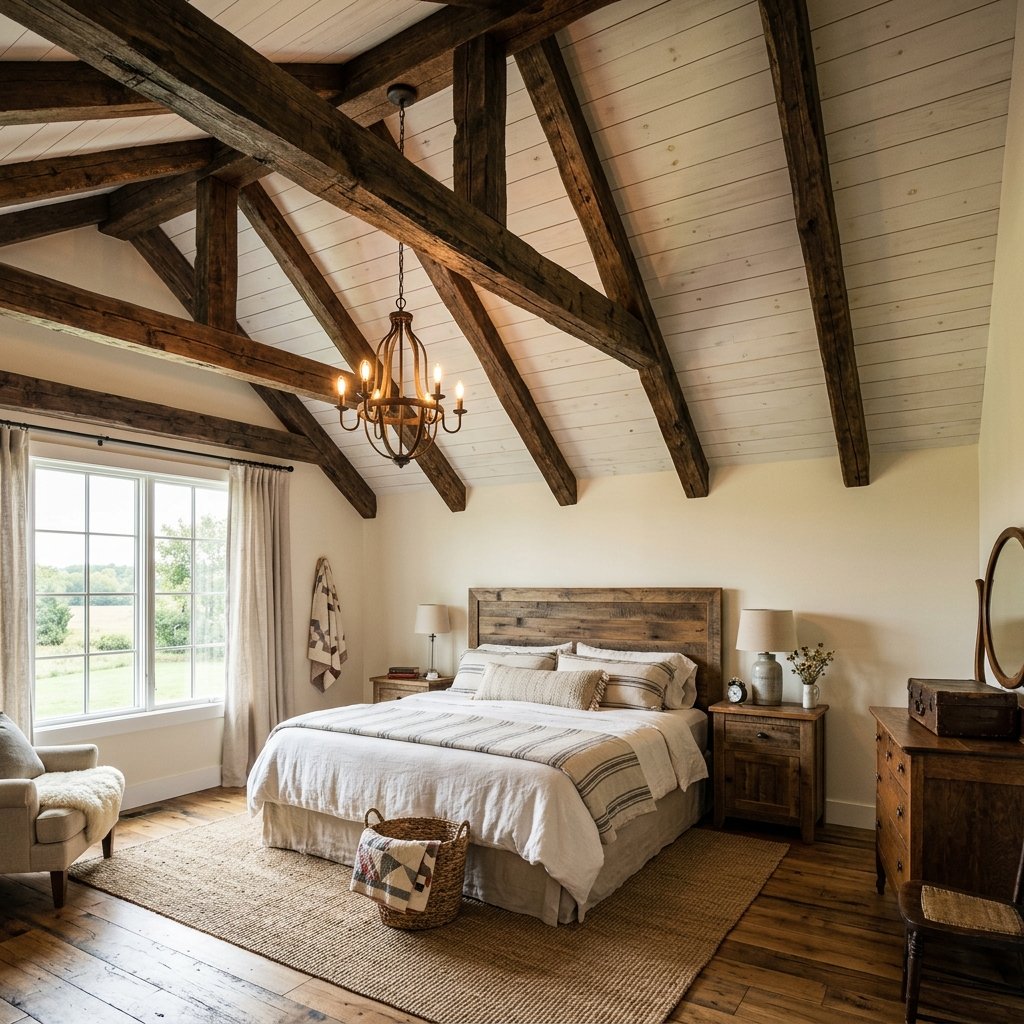 30 Bedroom Fall Ceiling Designs Ideas: for Modern and Cozy Spaces 18 Wooden Beam Ceiling Ideas