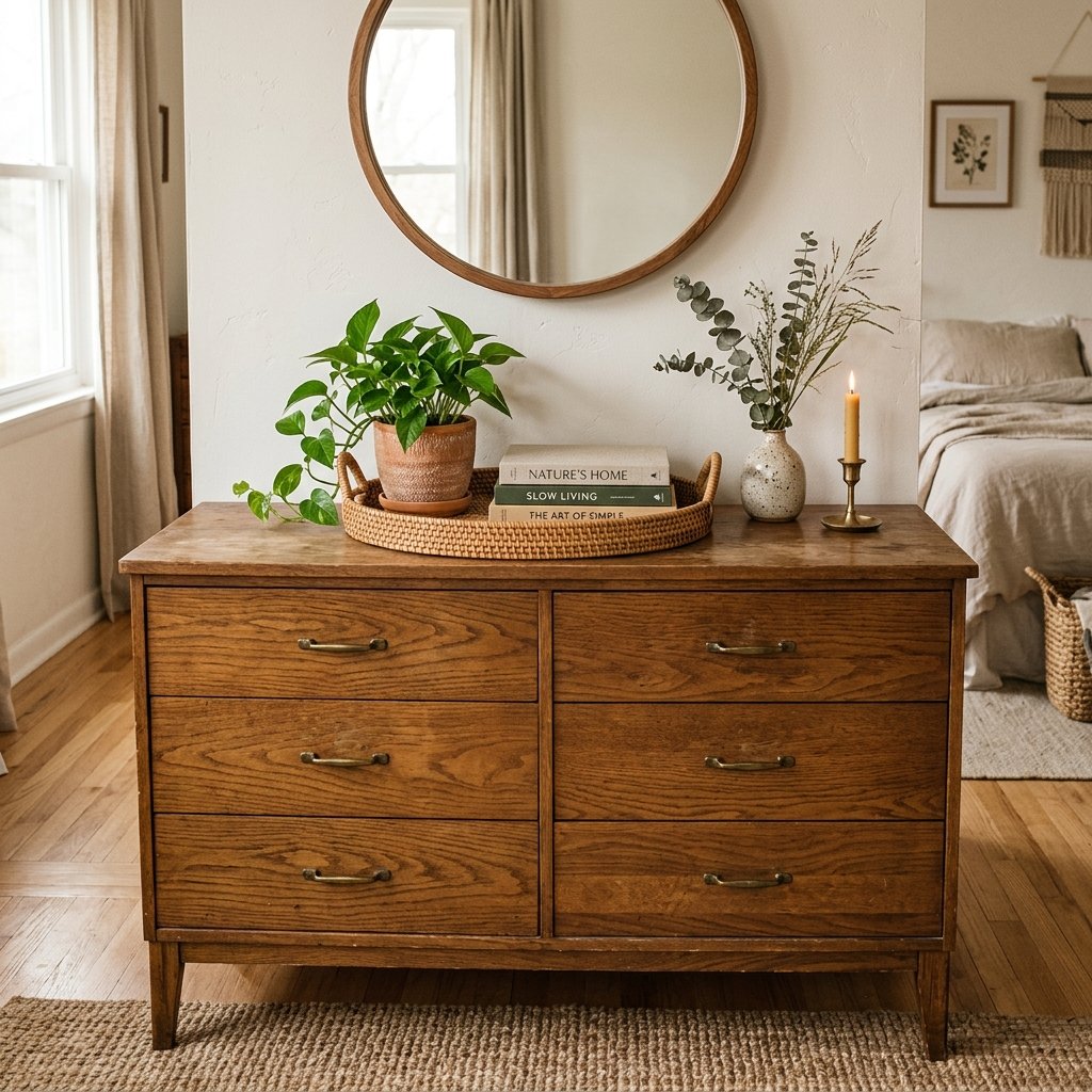 30 Aesthetic Fall Bedroom Ideas for a Cozy Autumn Vibe 29 Wooden Furniture Styling Ideas