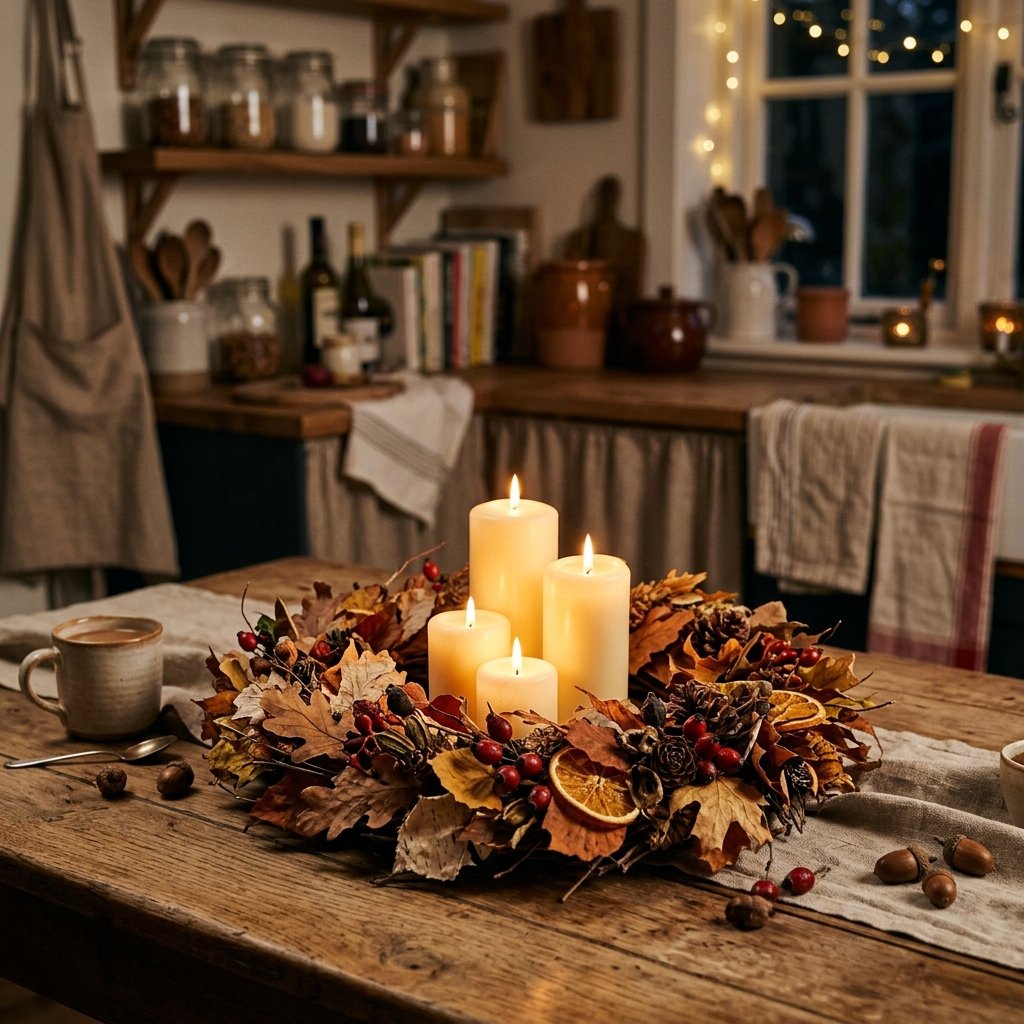 30 Fall Kitchen Table Decor Ideas: You'll Want to Copy 19 Autumn Wreath Table Fall Kitchen Table Decor