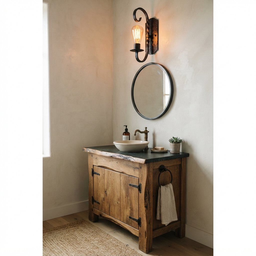 30 Bathroom Lighting Ideas to Brighten Your Space in Style 25 Rustic Bathroom Lighting Ideas