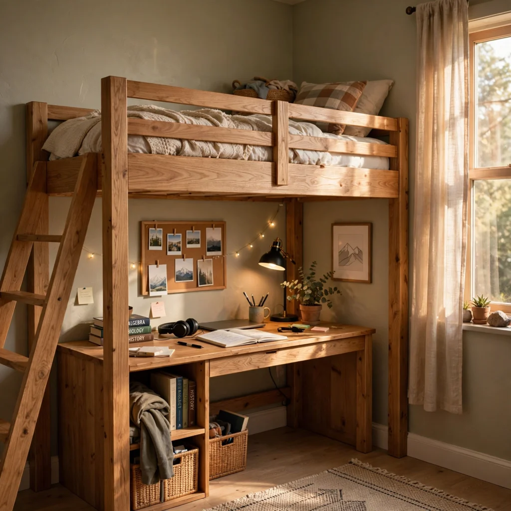 Teenage Boys Bedroom Ideas: 30 Creative Ways to Design a Space They'll Love 5 Loft Bed Bedroom Ideas