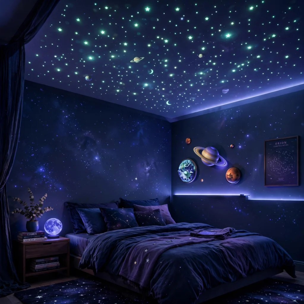 Teenage Boys Bedroom Ideas: 30 Creative Ways to Design a Space They'll Love 25 Space and Galaxy Bedroom Ideas