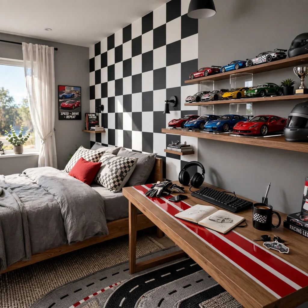 Teenage Boys Bedroom Ideas: 30 Creative Ways to Design a Space They'll Love 12 Car and Racing Bedroom Ideas
