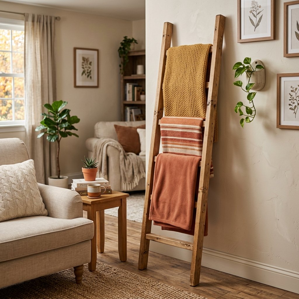 Blanket Ladder Display Ideas