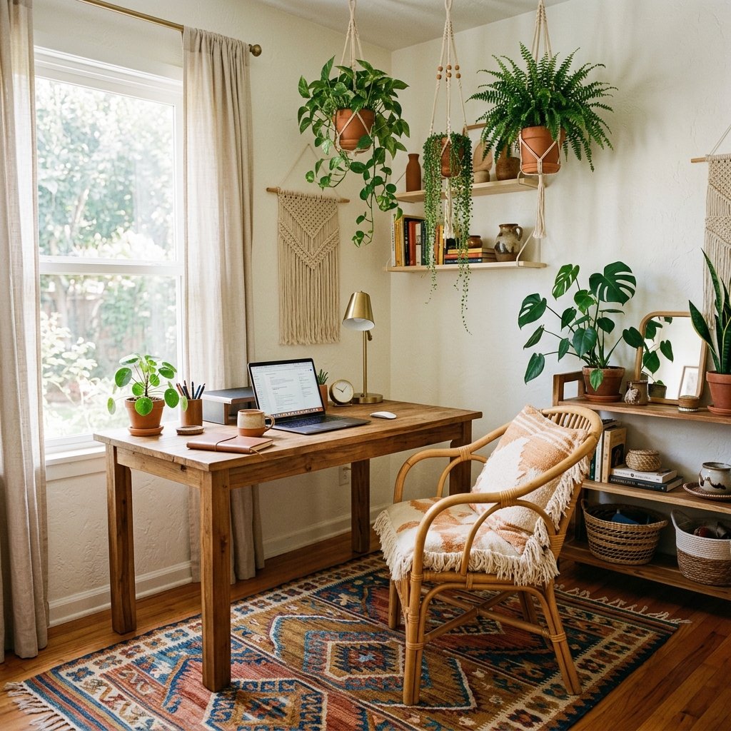 Boho Home Office Ideas