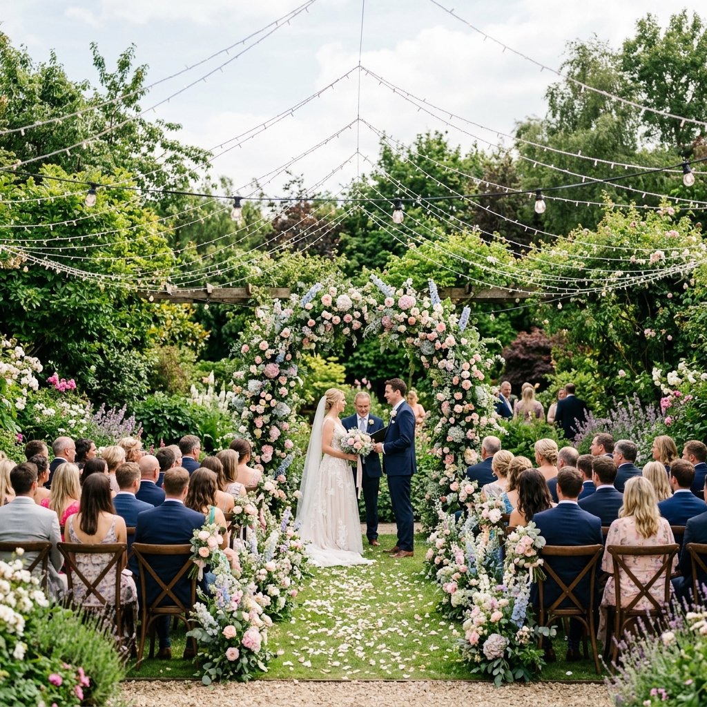 30 Gorgeous Wedding Decorations Ideas for Every Style & Season 11 Outdoor garden wedding ceremony 202608190957