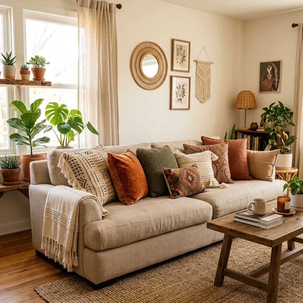 Layered Throw Pillow Ideas